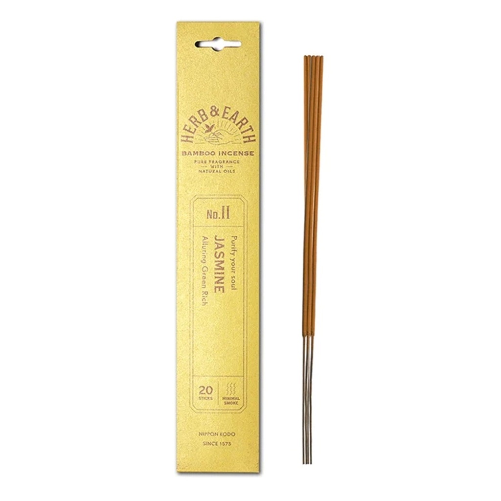 HERB & EARTH INCENSE | Herb & Earth Incense JASMINE, 20 stick packet