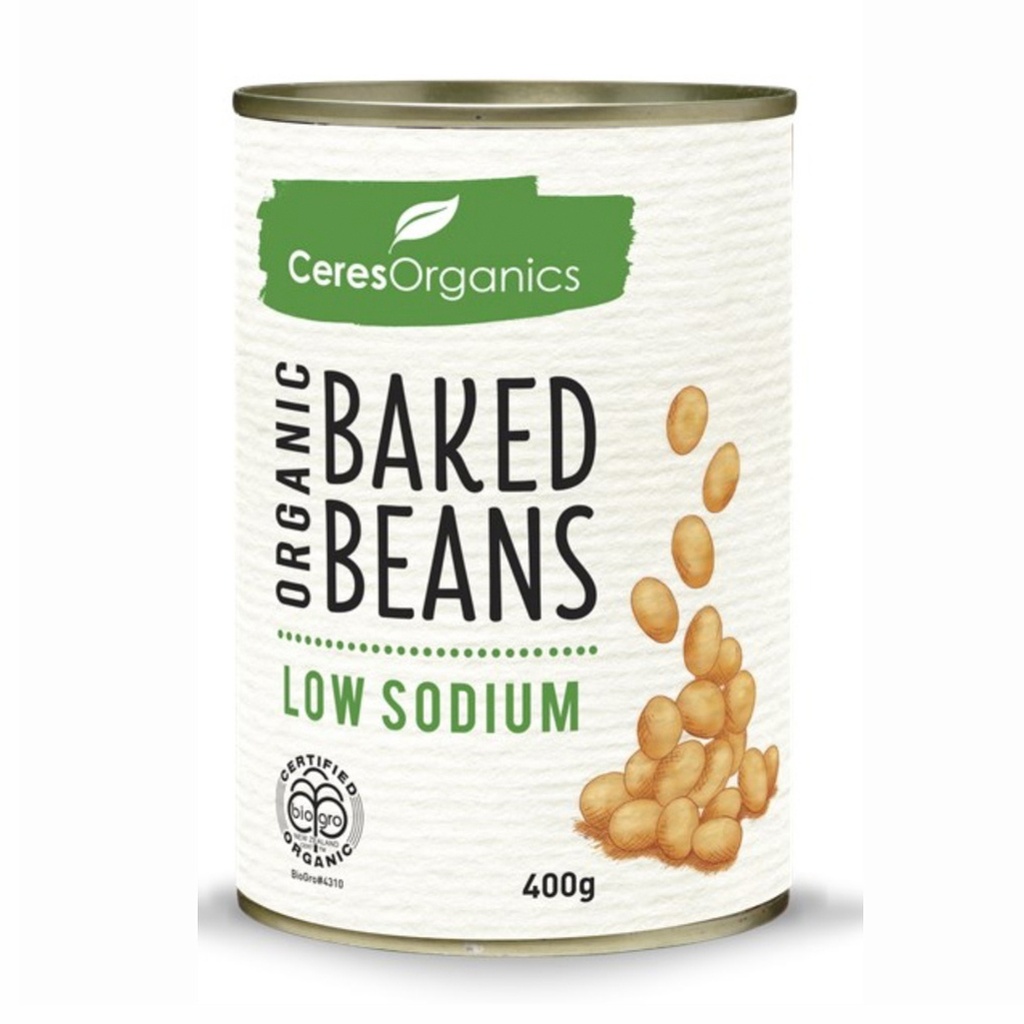 CERES ORGANICS | Baked Beans 400g, Low Sodium