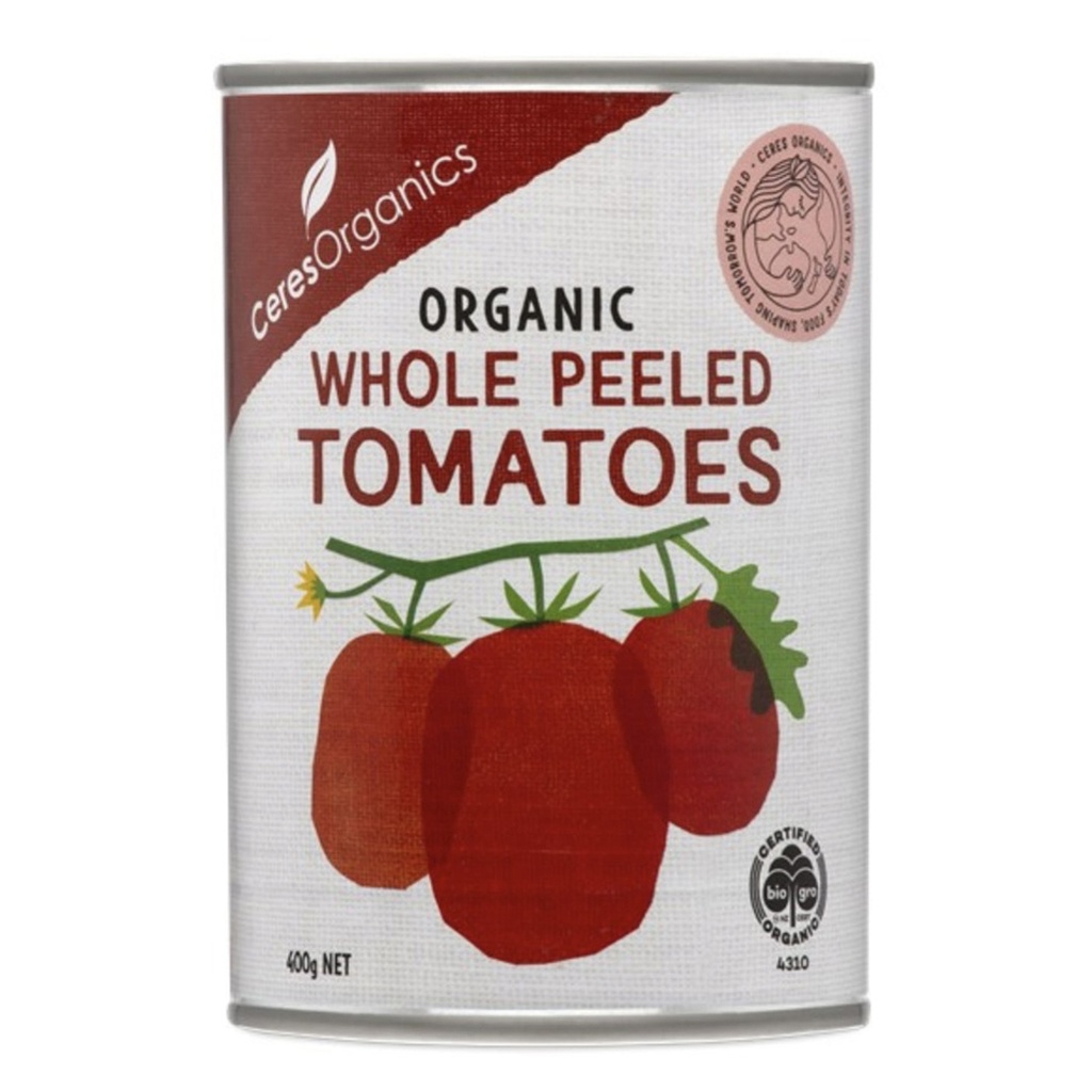 CERES ORGANICS | Tomatoes, Whole Peeled 400g