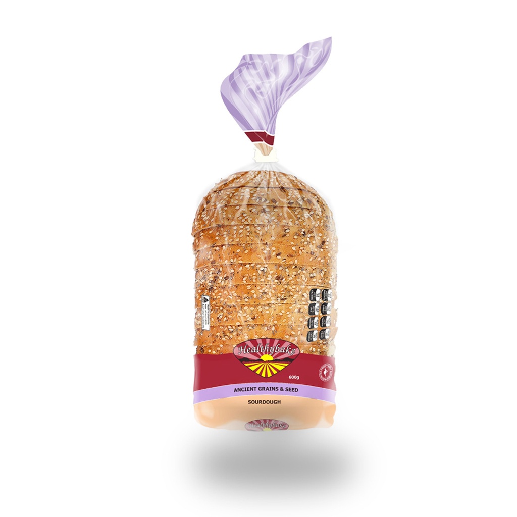 HEALTHYBAKE | Organic Ancient Grains & Seed Sourdough, 600g  (order 2-3 days ahead)