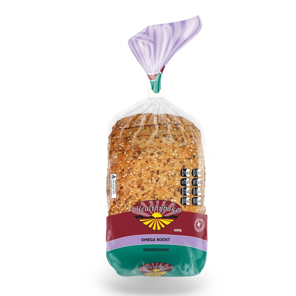 HEALTHYBAKE | Organic Omega Boost Sourdough – 600g  (order 2-3 days ahead)