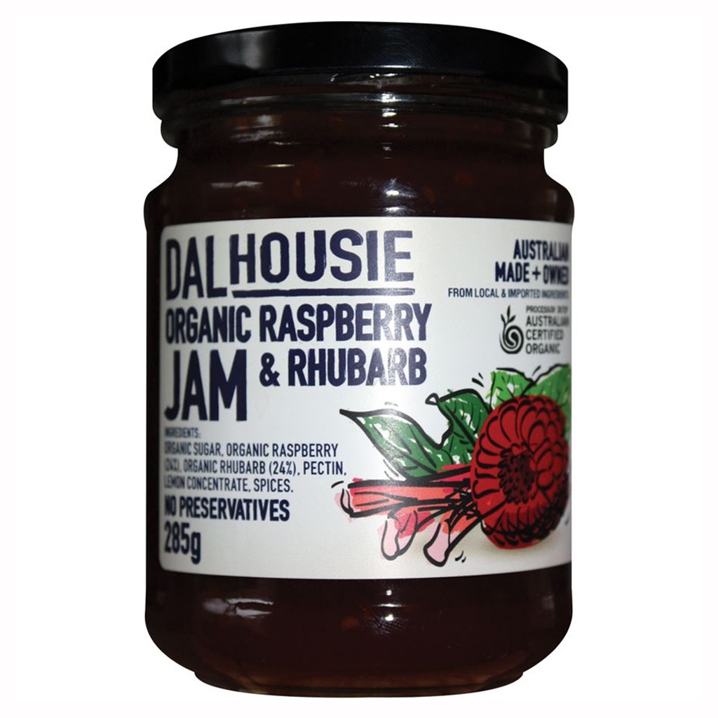 DALHOUSE | 有機覆盆子與大黃果醬，285克