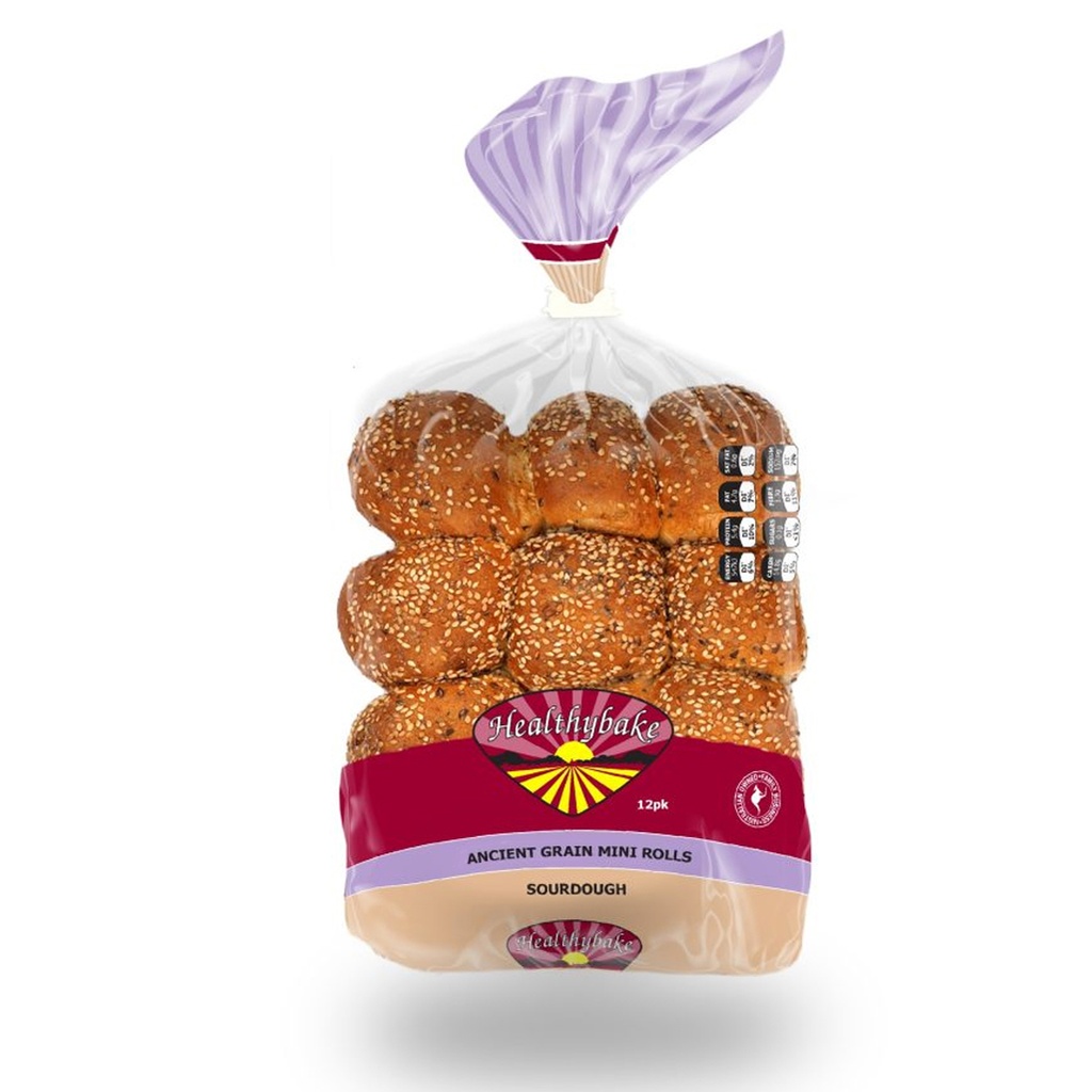 HEALTHYBAKE | Organic Khorasan Hamburger Rolls Sourdough, Pack of 6 Packs  (order 2-3 days ahead)