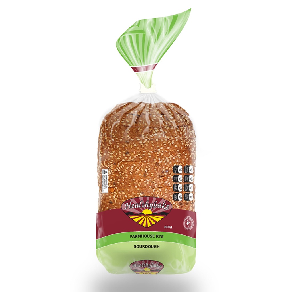 HEALTHYBAKE | Organic Rye Grid Sourdough – 700g (order 2-3 days ahead)