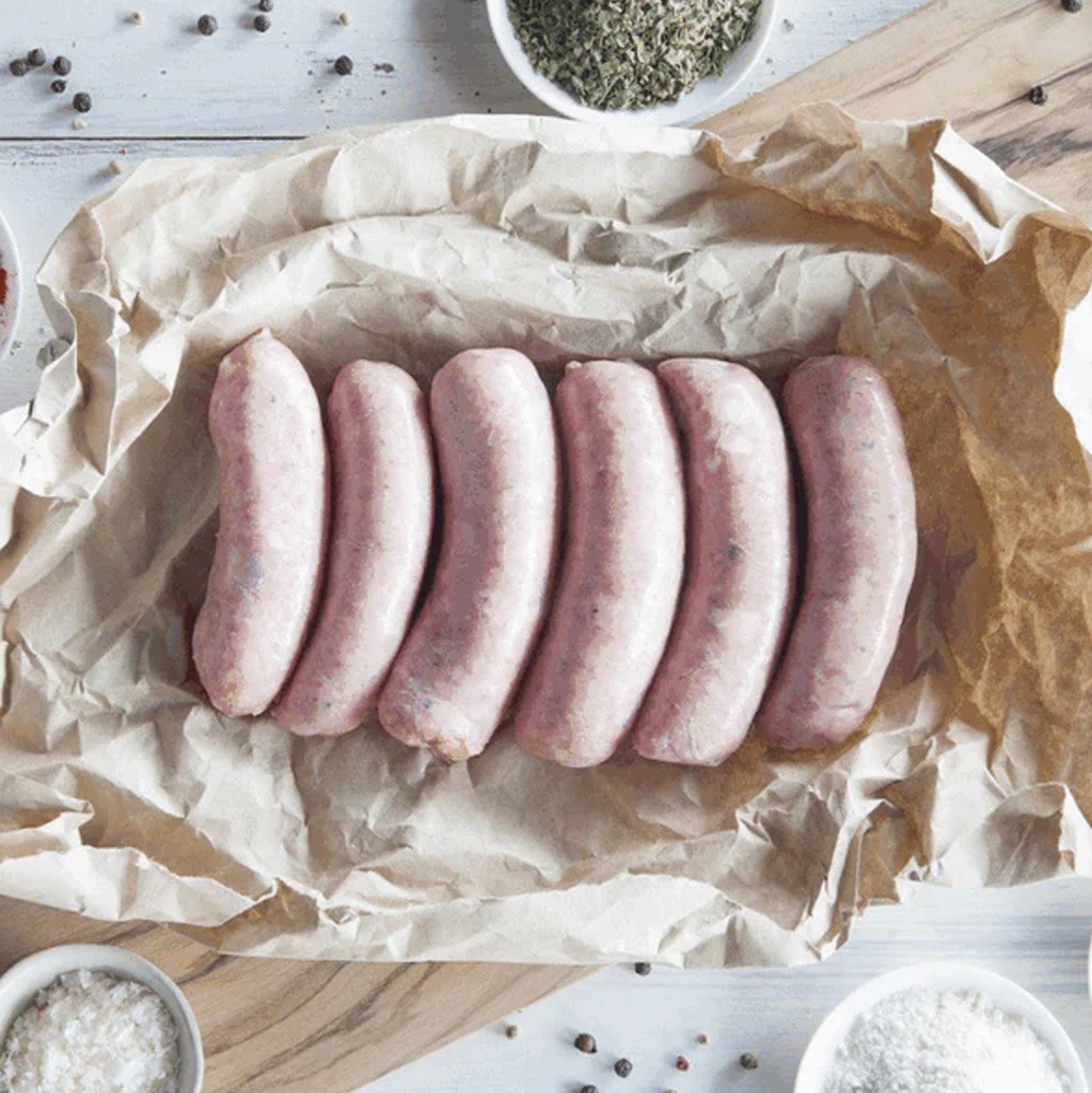 CHERRY TREE ORGANICS | Certified Organic Traditional Beef Gourmet Sausages (order 2-3 days ahead)