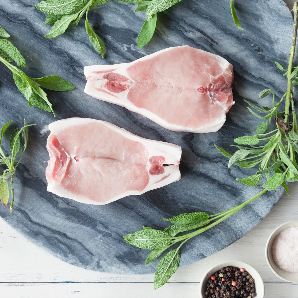 CHERRY TREE ORGANICS | Organic Pork Butterfly Steaks (order 2-3 days ahead)