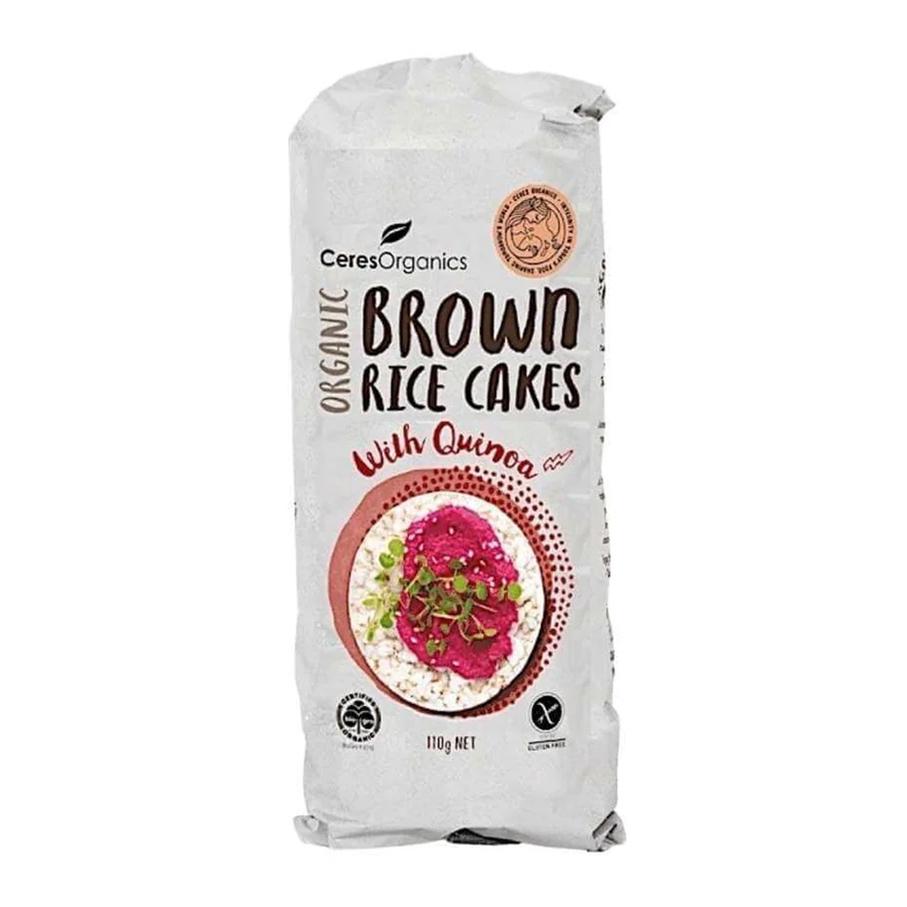 CERES ORGANICS | Brown Rice Cakes – Quinoa, 110g