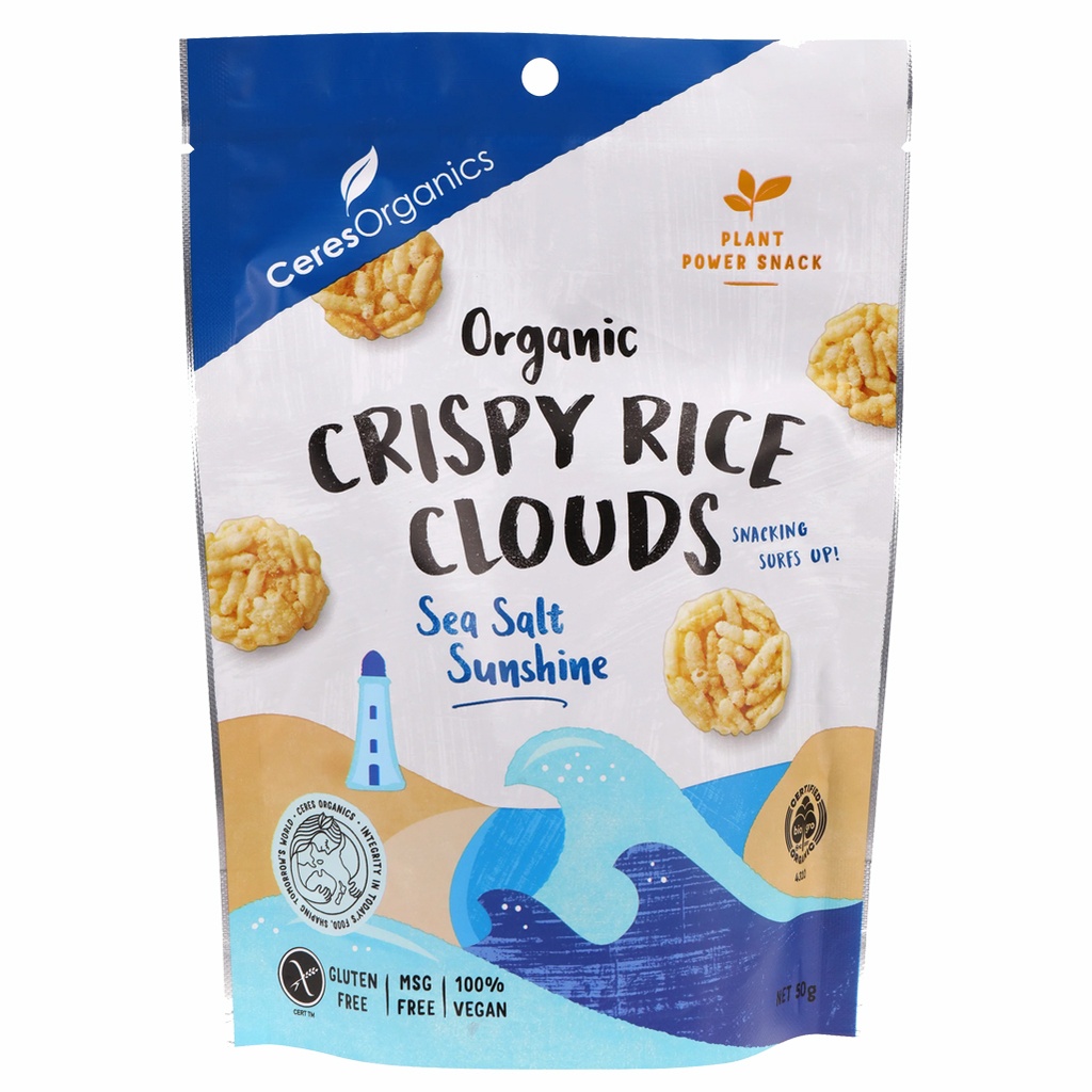 CERES ORGANICS | 酥脆米雲 – 海鹽風味，50克