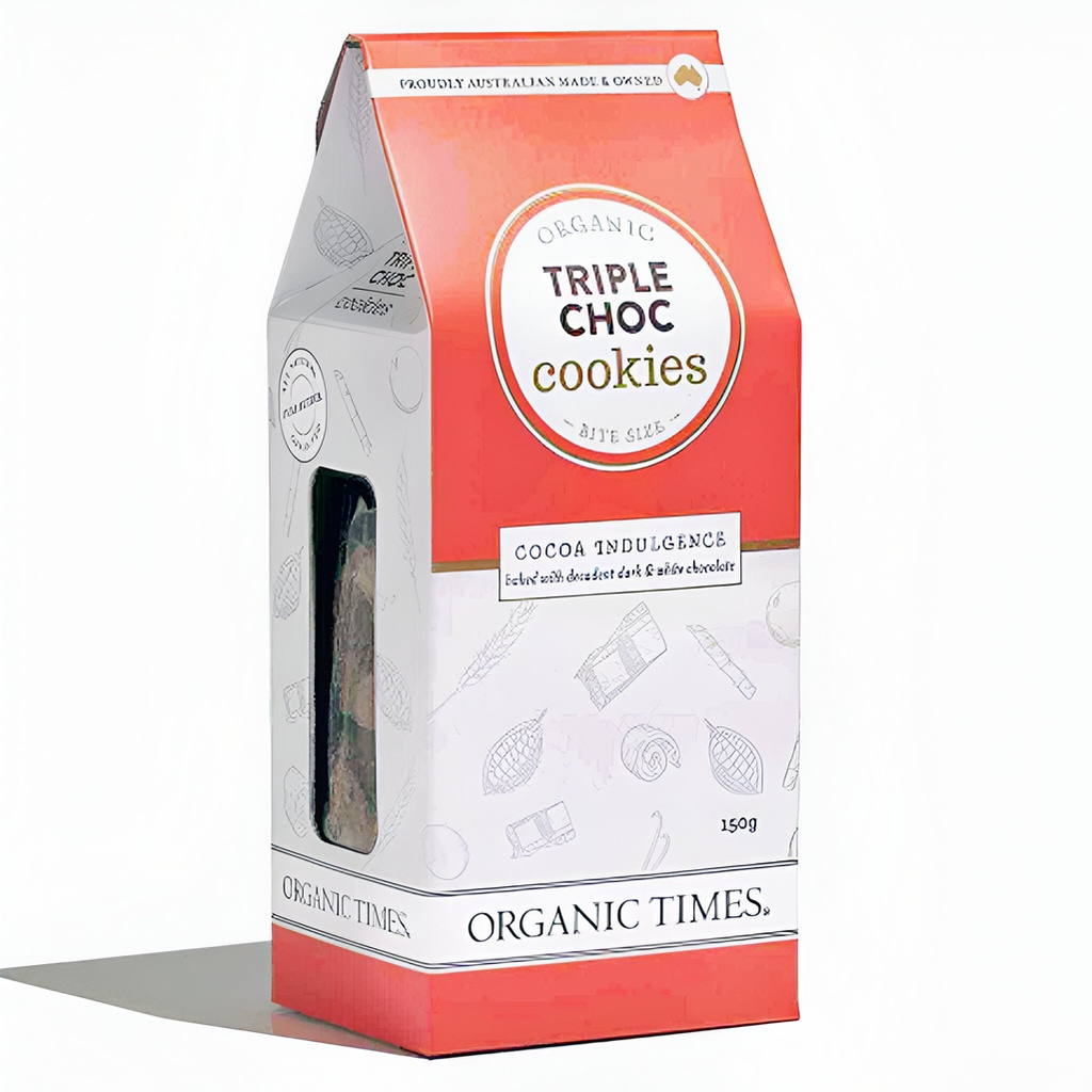 ORGANIC TIMES | 餅乾 – 三重巧克力片，150克