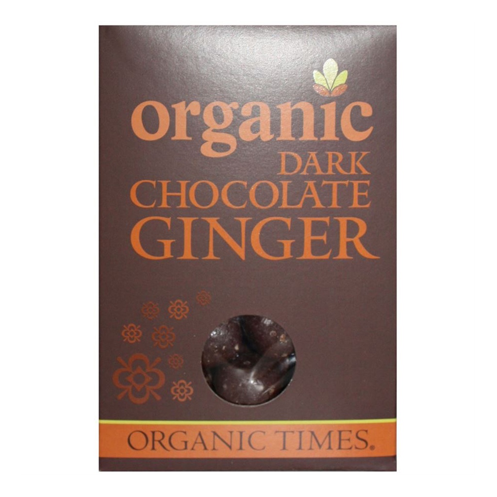 ORGANIC TIMES | 黑巧克力薑片 150g