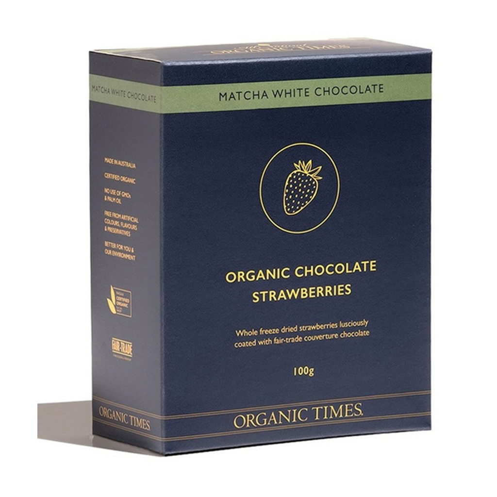 ORGANIC TIMES | 抹茶白巧克力草莓