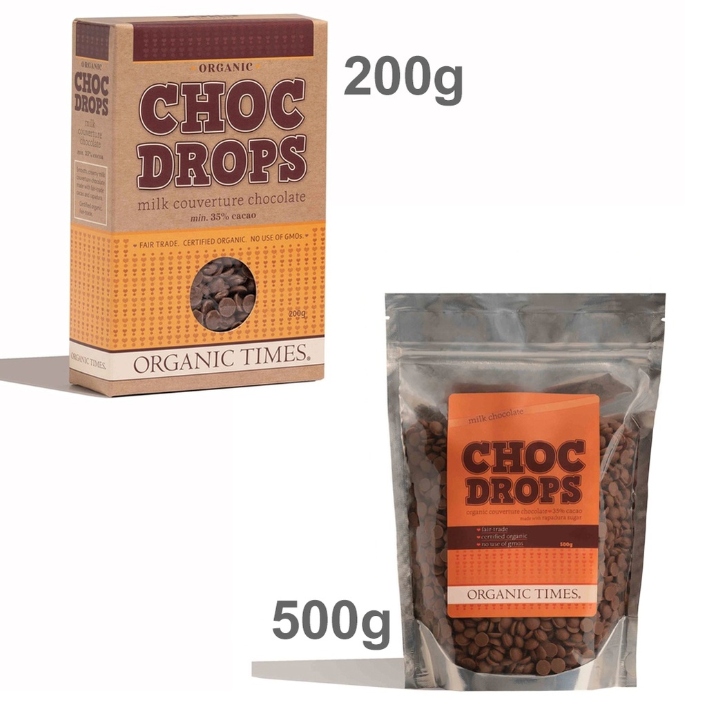 ORGANIC TIMES | Milk Chocolate Drops