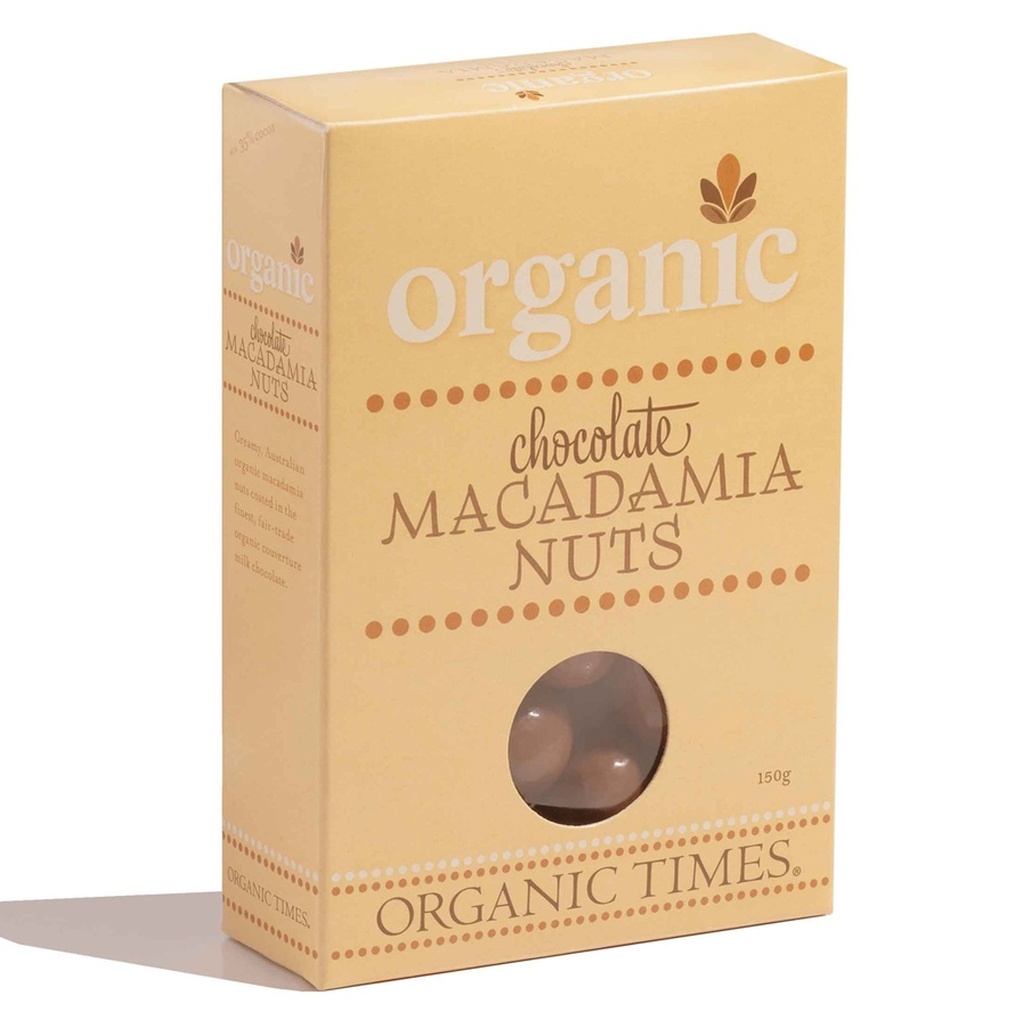 ORGANIC TIMES | 牛奶巧克力澳洲堅果 150g