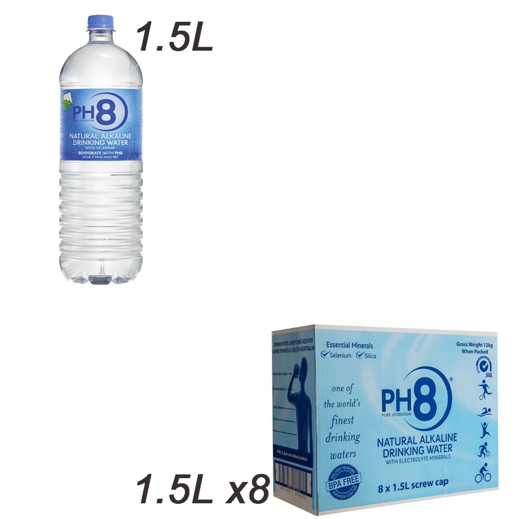 Water - PH8 | Natural Alkaline Water 1.5L