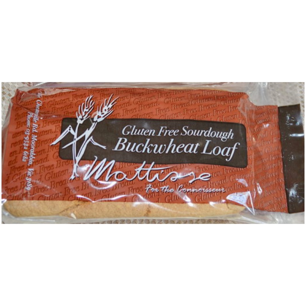 MATTISSE BAKERY | Gluten Free Buckwheat Loaf 645g (order 2-3 days ahead)