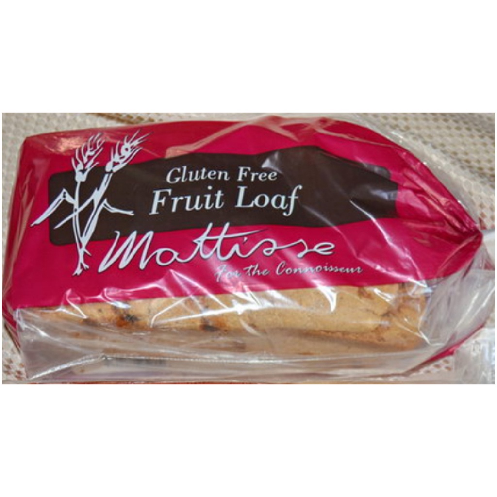 MATTISSE BAKERY | Gluten Free Buckwheat Fruit Loaf 750g (order 2-3 days ahead)