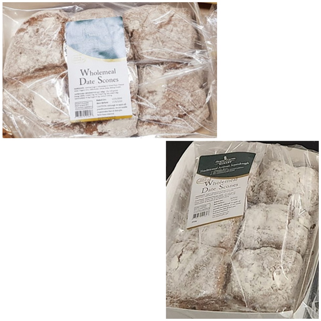 HOPE FARM BAKERY | Wholemeal Date Scones (6 Pack) (order 2-3 days ahead)