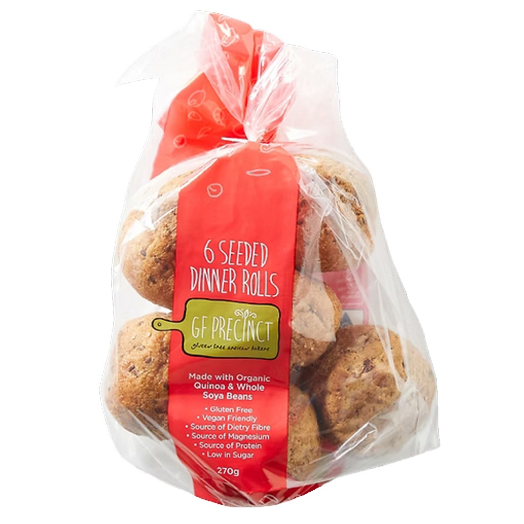 GF PRECINCT | Seeded Dinner Rolls (6 Pack) 270g (order 2-3 days ahead)