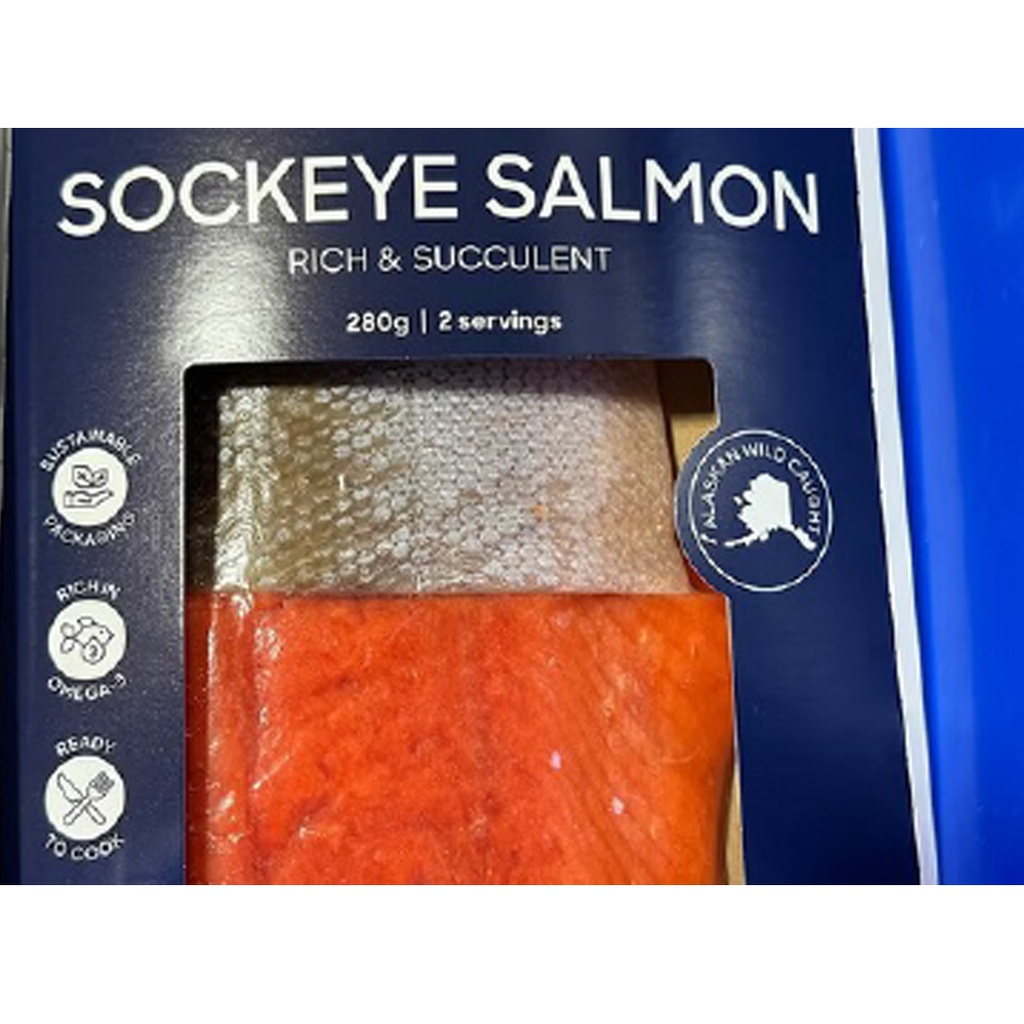 阿拉斯加野生紅鮭（Sockeye）零售包 280g