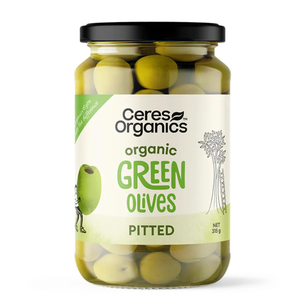 CERES ORGANICS | Olives – Green Olives Pitted 315g