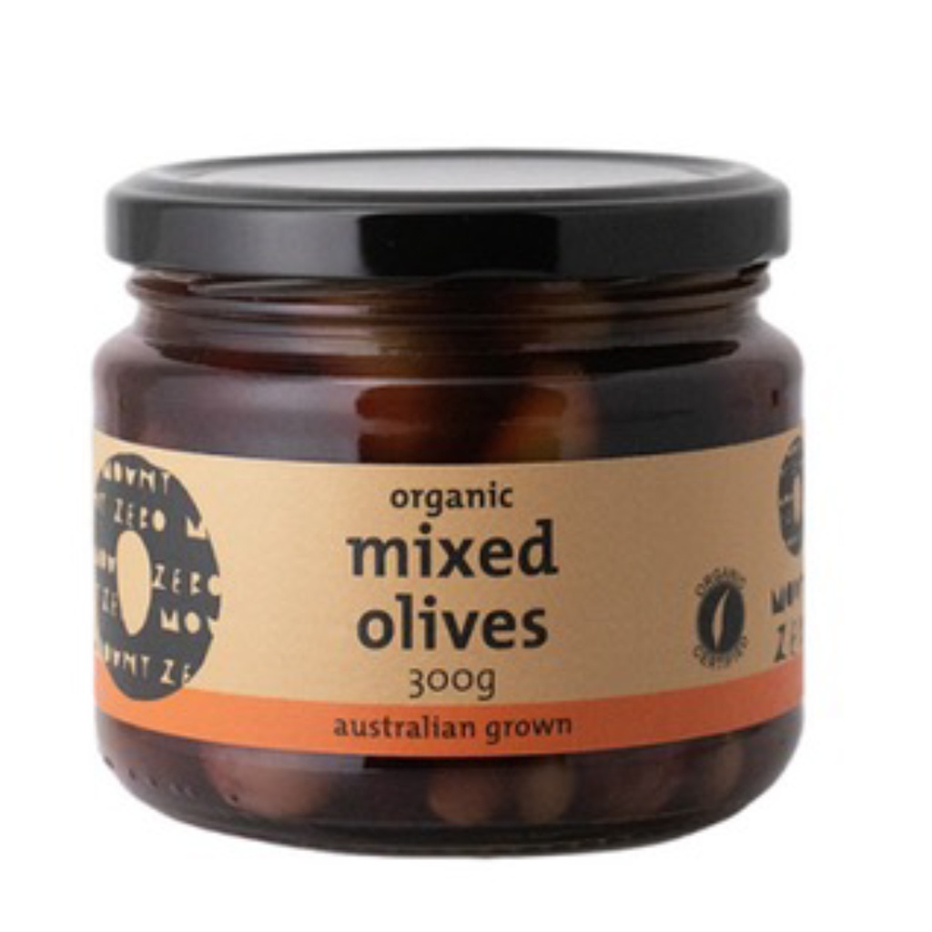 MOUNT ZERO | Olives – Mixed Unpitted 300g