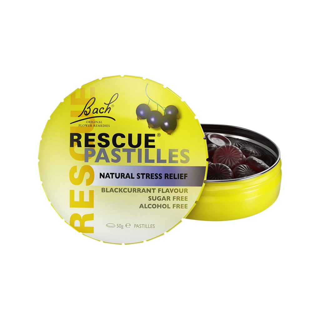 BACH FLOWER REMEDIES | Rescue Pastilles Blackcurrant 50g
