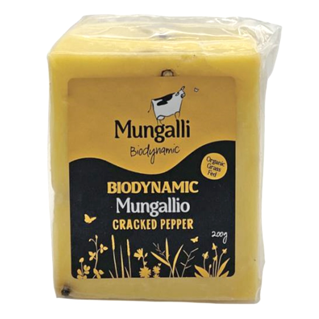 MUNGALLI CREEK | Cheese – Mungallio Cracked Pepper 200g