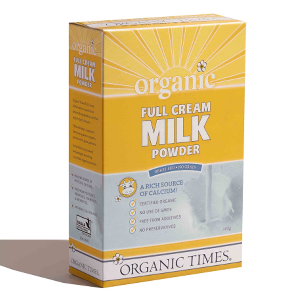 ORGANIC TIMES | Milk – Full Cream Powder 300g
