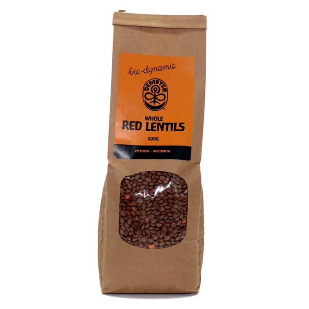DEMETER BIO-DYNAMIC | Red Whole Lentils, 500g