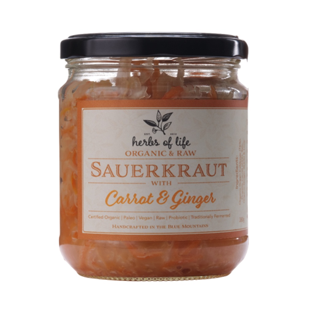 HERBS OF LIFE | Sauerkraut – Carrot & Ginger 380g