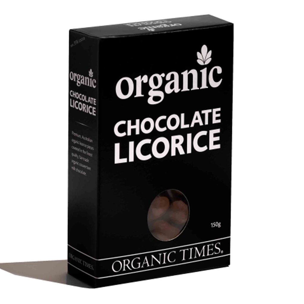 ORGANIC TIMES | 甘草 – 牛奶巧克力，150克