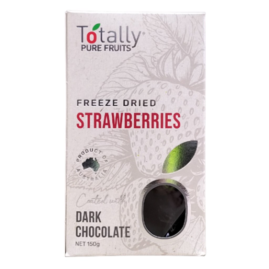 TOTALLY PURE FRUITS | 脆草莓与黑巧克力，150g
