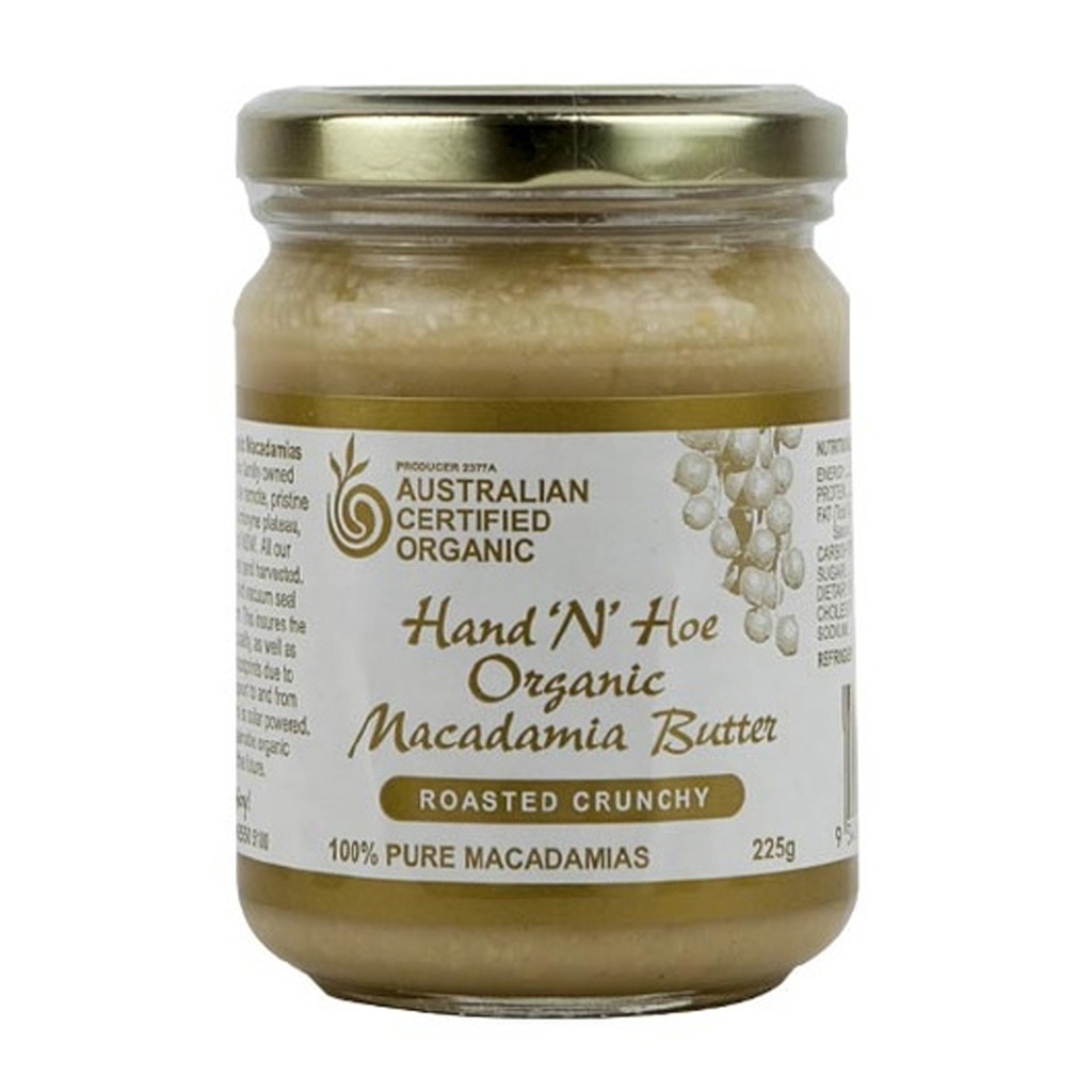 HAND N HOE | Macadamia Butter - Crunchy 225g
