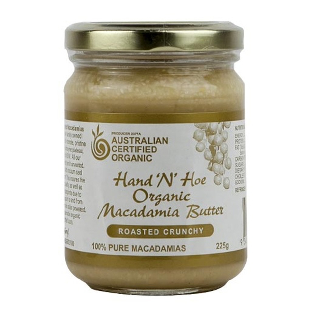 HAND N HOE | Macadamia Butter – Roasted Crunchy 225g