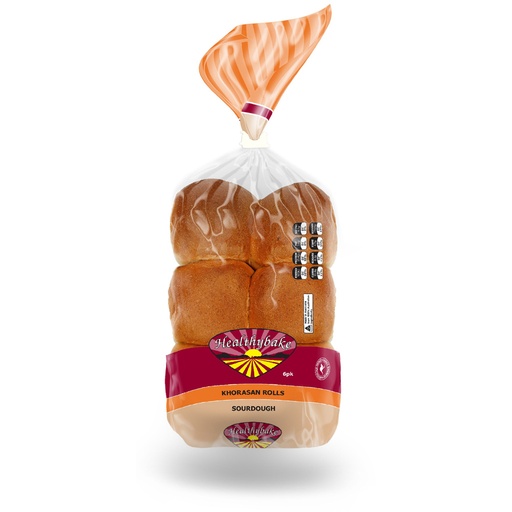 HEALTHYBAKE | Organic Khorasan Rolls Sourdough, Pack 6 Packs  (order 2-3 days ahead)
