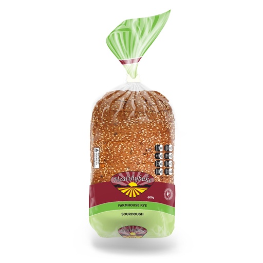 HEALTHYBAKE | Organic Farmhouse Rye Sourdough – 600g (order 2-3 days ahead)