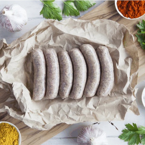 CHERRY TREE ORGANICS | Certified Organic Beef, Garlic & Parsley Sausages (order 2-3 days ahead)