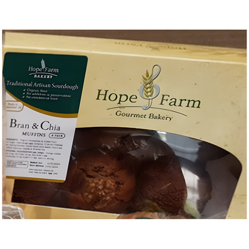 HOPE FARM 烘焙坊｜麩皮奇亞籽綜合瑪芬（6 入裝）