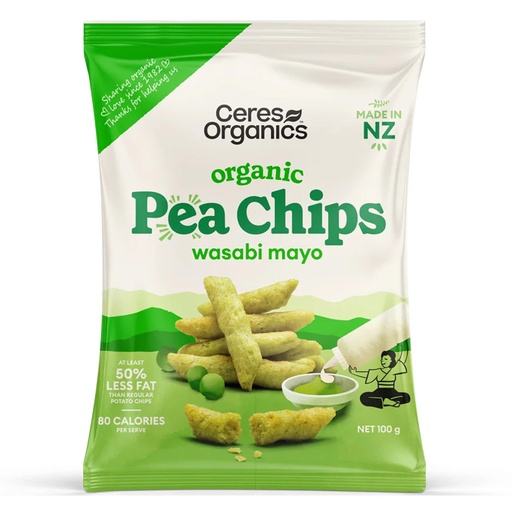 CERES ORGANICS | Pea Chips – Wasabi Mayo 100g