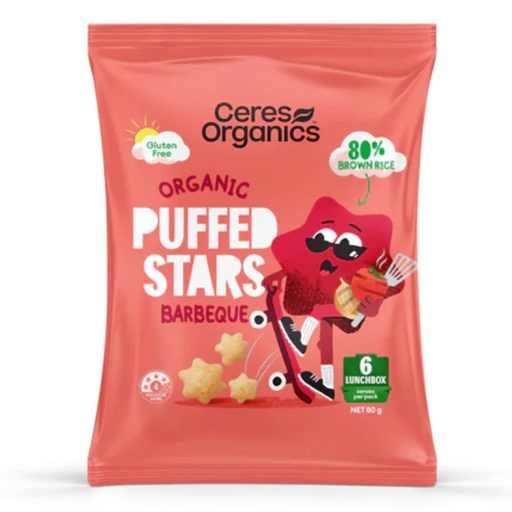 CERES ORGANICS | 膨化星星餅 – 燒烤味 80克