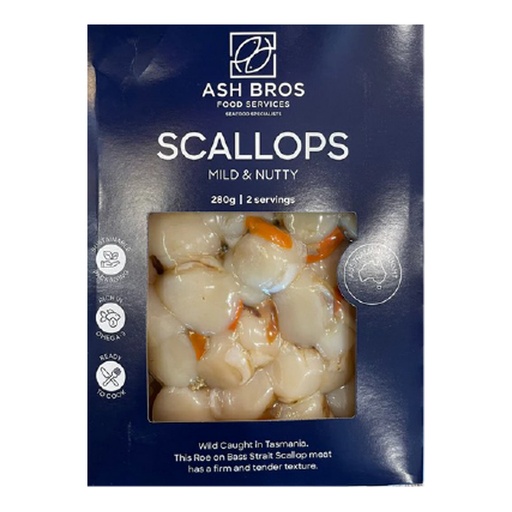 Seafood | Retail Pack - Scallop Meat (Bass Strait) Wild Caught 280g