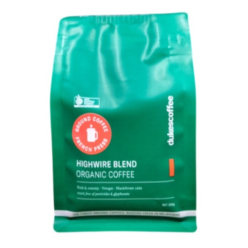 DUKESCOFFEE | 有機 Highwire 混合研磨咖啡 200g (Coffee)