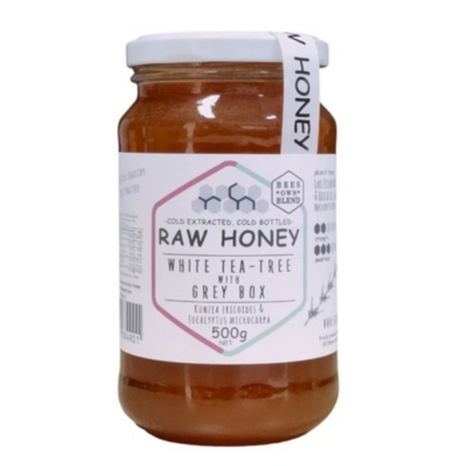 Raw Honey｜白茶树与灰箱树花蜜 500g（生蜂蜜）