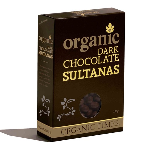 ORGANIC TIMES | Dark Chocolate Sultanas 150g