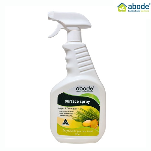 ABODE | Surface Spray Ginger & Lemongrass Spray 750mL