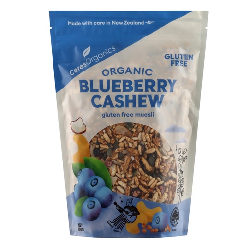CERES ORGANICS | Muesli – Blueberry Cashew (Gluten Free) 400g