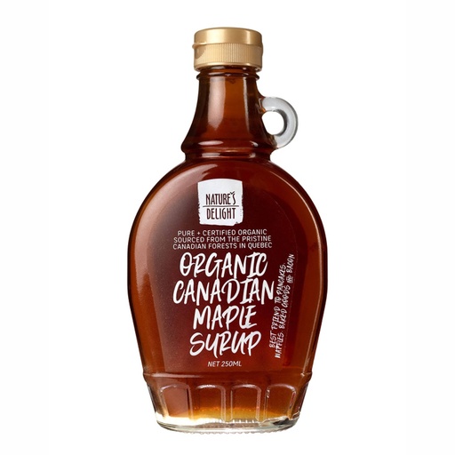 NATURE'S DELIGHT | Organic Maple Syrup 250g Bottle