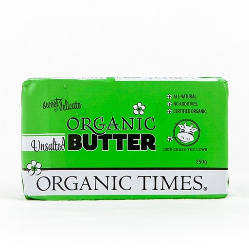 ORGANIC TIMES | 牛油 – 无盐 250g