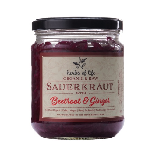 HERBS OF LIFE | Sauerkraut – Beetroot And Ginger 380g