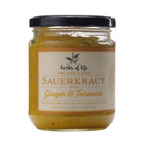 HERBS OF LIFE | Sauerkraut – Ginger And Turmeric 380g